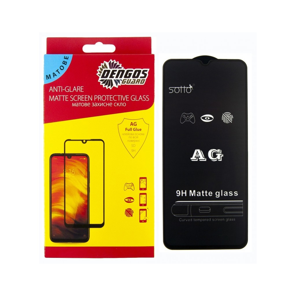 Стекло защитное Dengos Full Glue Matte Infinix Smart 6 black frame (TGFG-MATT-42)