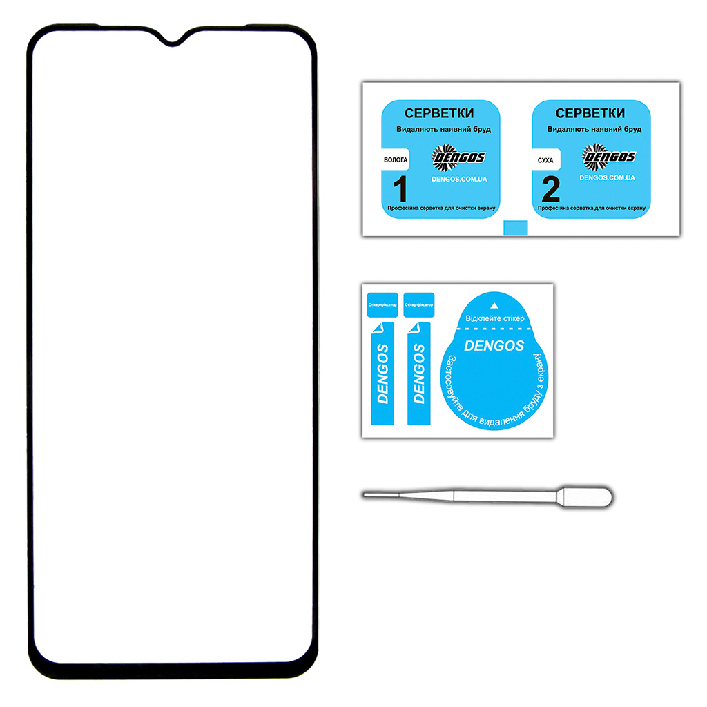 Стекло защитное Dengos Full Glue iPhone 14 Plus black frame (TGFG-231) - 2