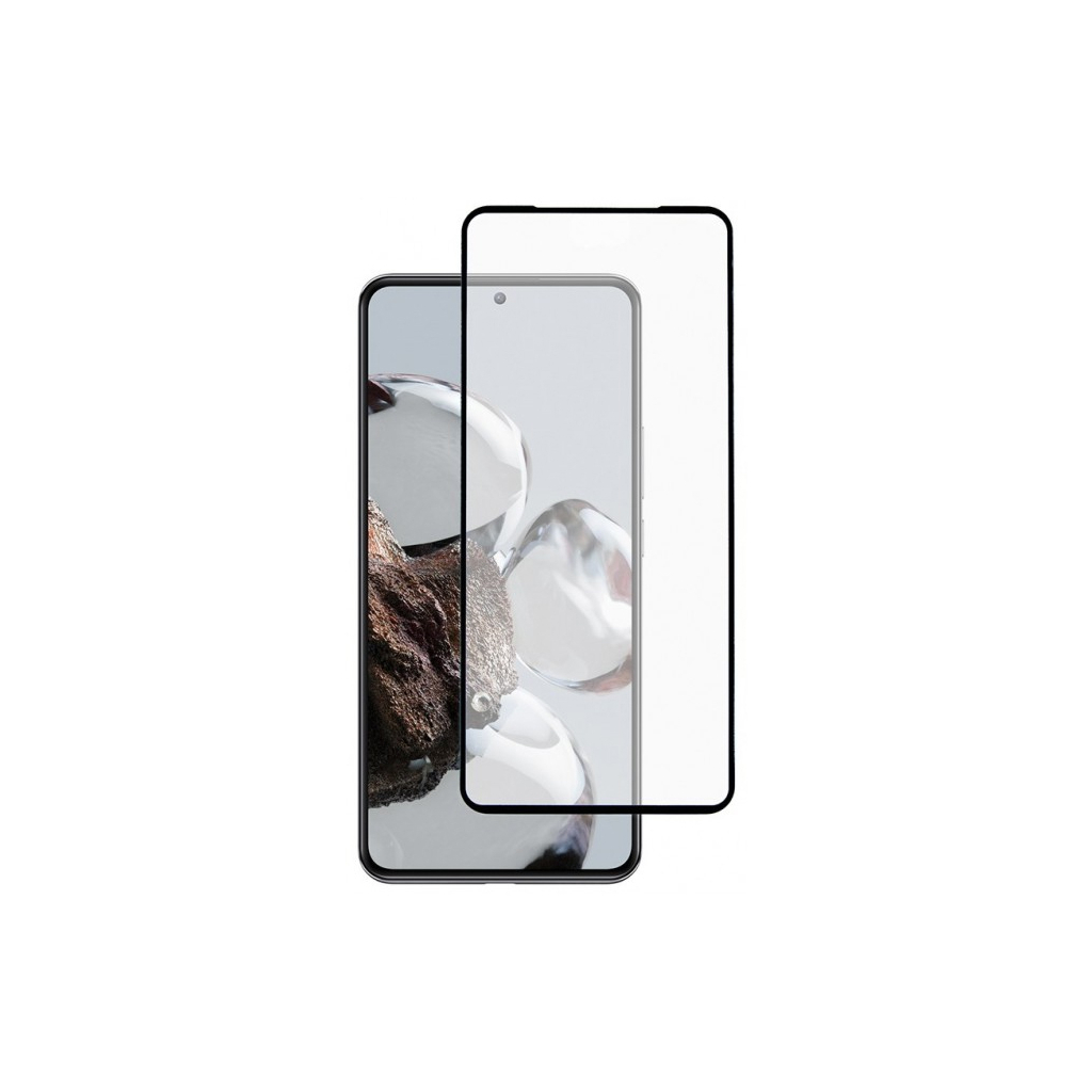 Стекло защитное Dengos Full Glue Xiaomi 12T/12T Pro black frame (TGFG-244) - 1