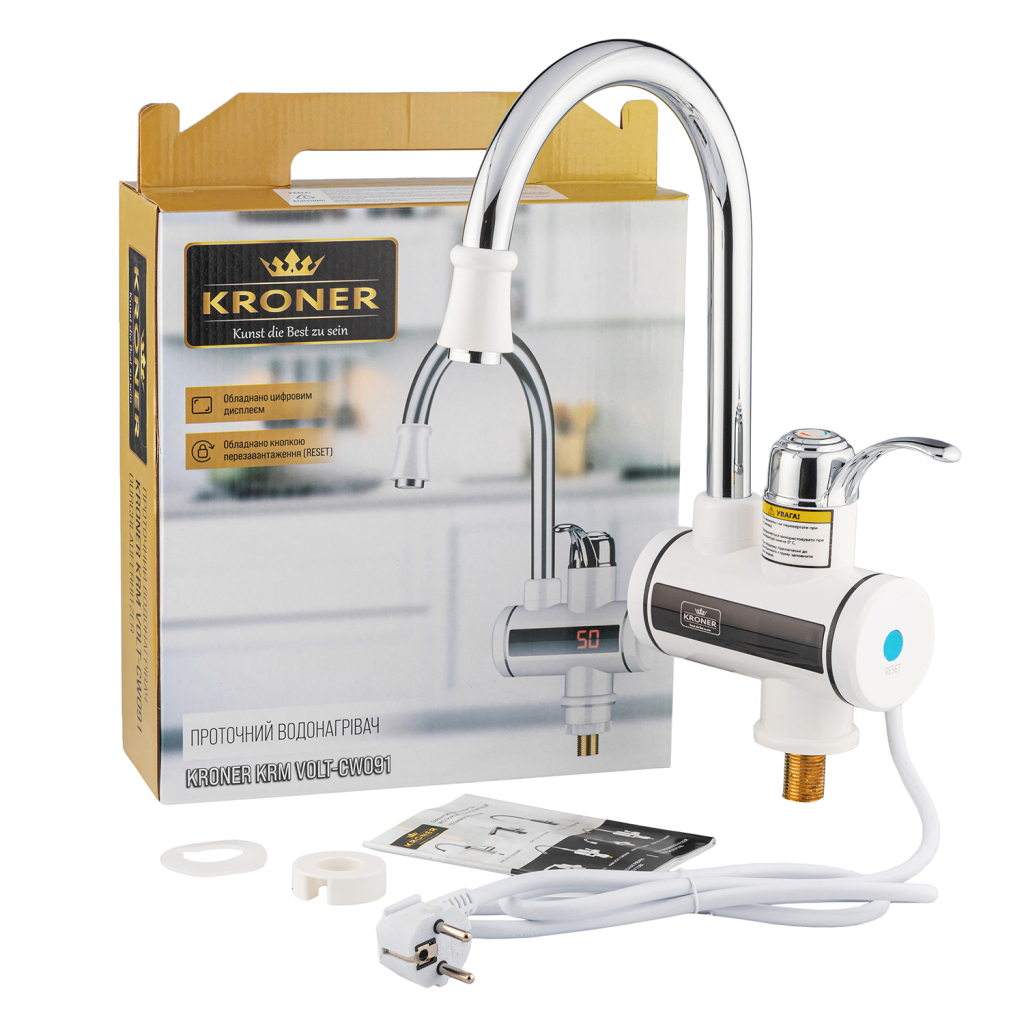 Проточный водонагреватель Kroner Volt-CW091 (CV020401) - 10 Проточный водонагреватель Kroner Volt-CW091 (CV020401) - 10