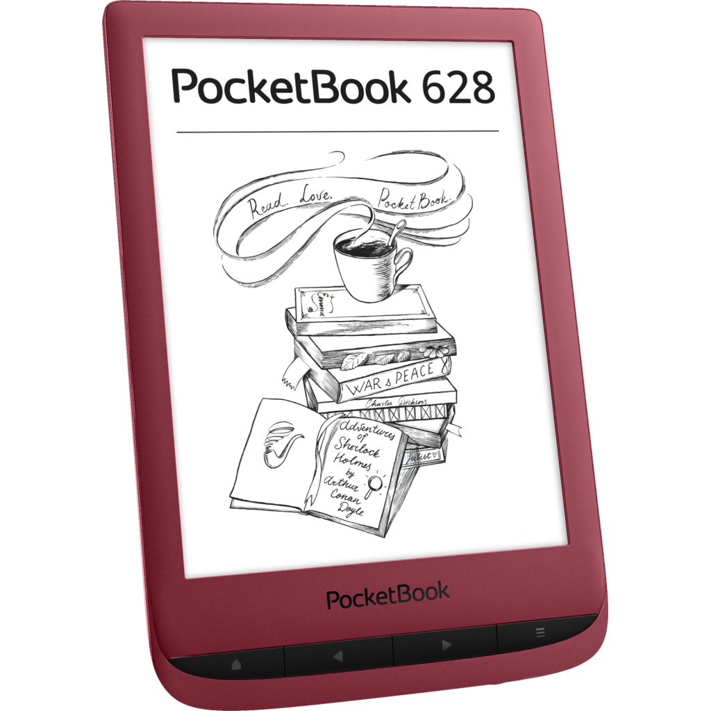 Электронная книга Pocketbook 628 Touch Lux5 Ink RubyRed (PB628-R-WW) - 1