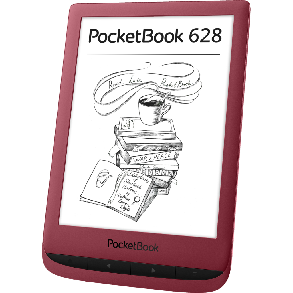 Электронная книга Pocketbook 628 Touch Lux5 Ink RubyRed (PB628-R-WW) - 2