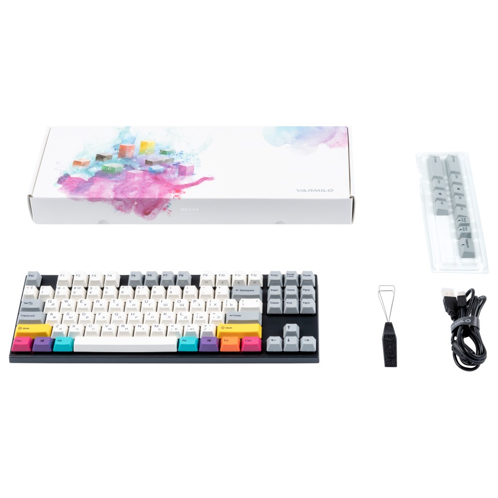 Клавиатура Varmilo MA87M V2 CMYK EC Rose V2 (A33A024B0A3A06A007) - 10