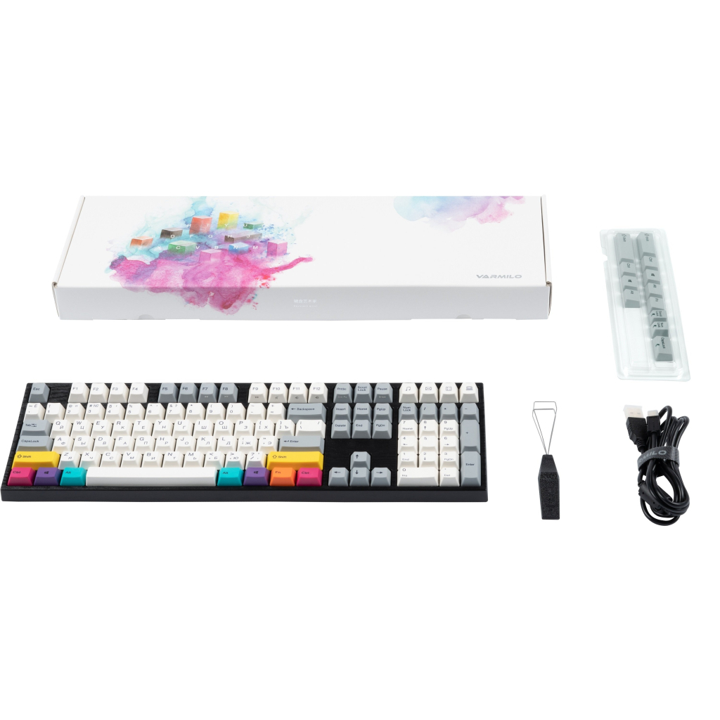 Клавиатура Varmilo VEA108 CMYK Cherry Mx Brown Multicolor (A26A024A2A1A06A007) - 11