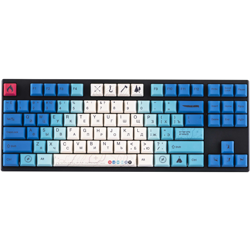 Клавиатура Varmilo VEA87 Summit R2 Cherry Mx Blue Multicolor (A23A022A1A1A06A007)