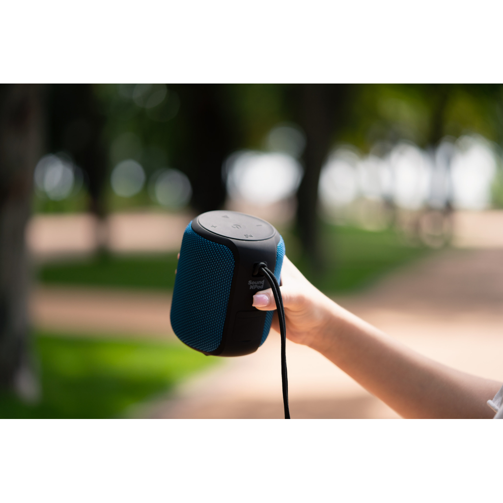 Акустическая система 2E SoundXPod TWS MP3 Wireless Waterproof Blue (2E-BSSXPWBL) - 7