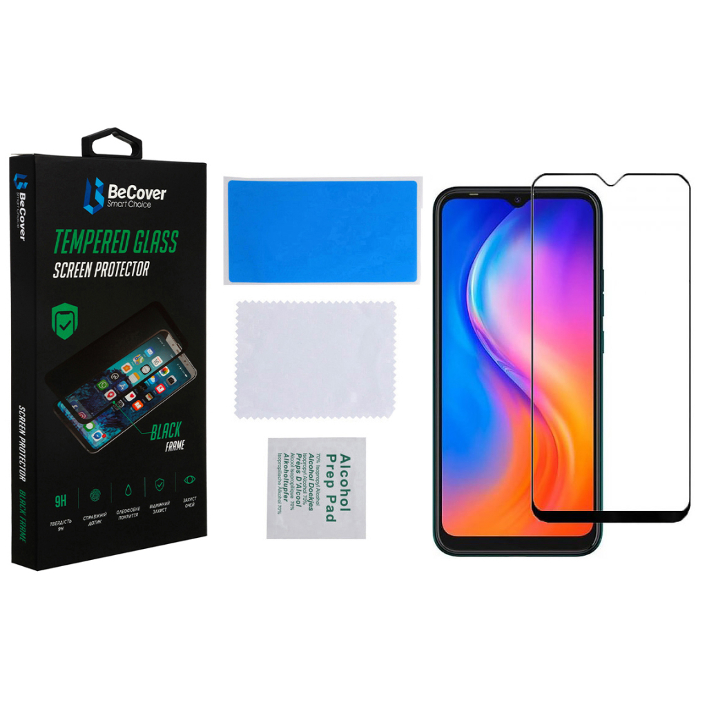 Стекло защитное BeCover Umidigi A13 Pro Black (708387) - 3
