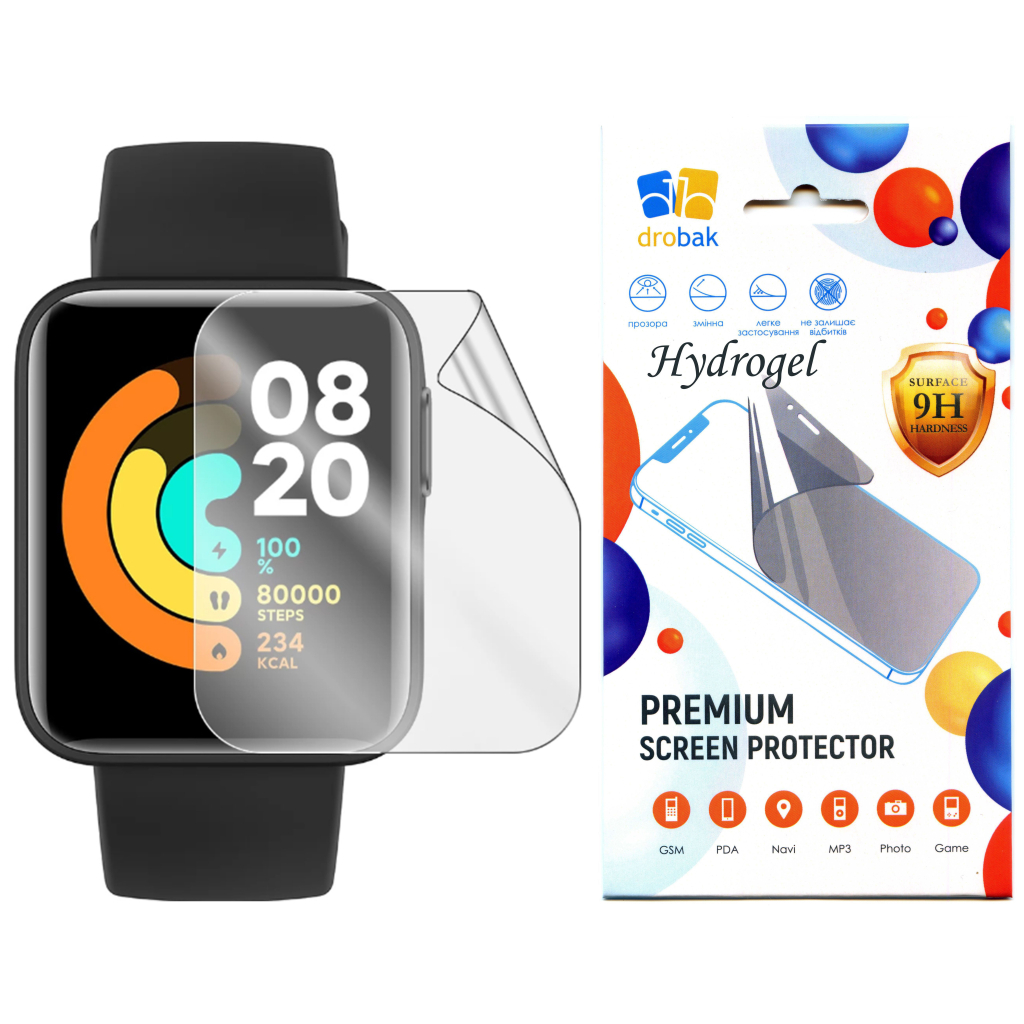 Пленка защитная Drobak Hydrogel Redmi Watch 2 Lite (2 шт) (313167) (313167)