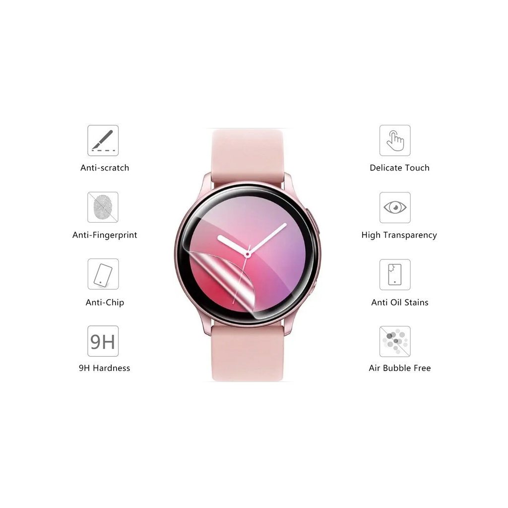 Пленка защитная Drobak Hydrogel Samsung Galaxy Watch 4 44mm (2шт) (313152) (313152) - 1