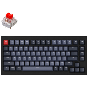 Клавиатура Keychron V1 84 Key QMK Gateron G PRO Red Hot-Swap RGB Carbon Black (V1B1_KEYCHRON)
