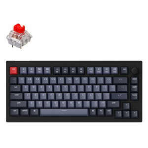 Клавиатура Keychron V1 84 Key QMK Gateron G PRO Red Hot-Swap RGB Knob Carbon Black (V1D1_KEYCHRON)