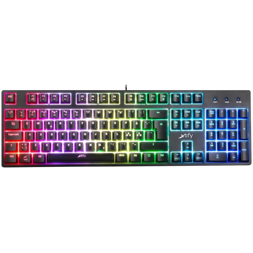 Клавиатура Xtrfy K3 Semi Mech RGB UA Black (XG-K3-RGB-UKR)