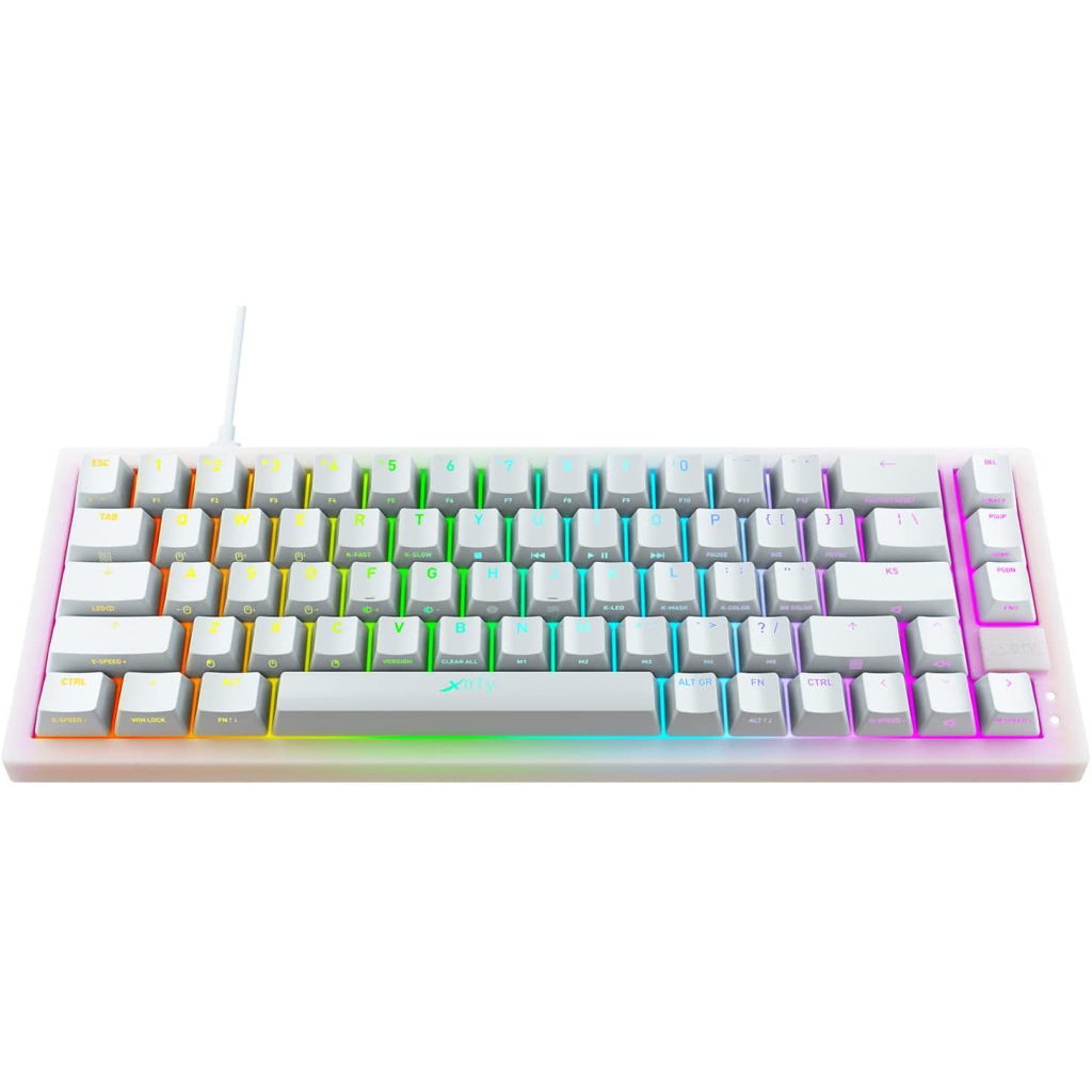 Клавиатура Xtrfy K5 68 keys Kailh Red Hot-swap RGB UA White (K5-RGB-CPT-TPWHITE-R-UKR) - 5 Клавиатура Xtrfy K5 68 keys Kailh Red Hot-swap RGB UA White (K5-RGB-CPT-TPWHITE-R-UKR) - 5