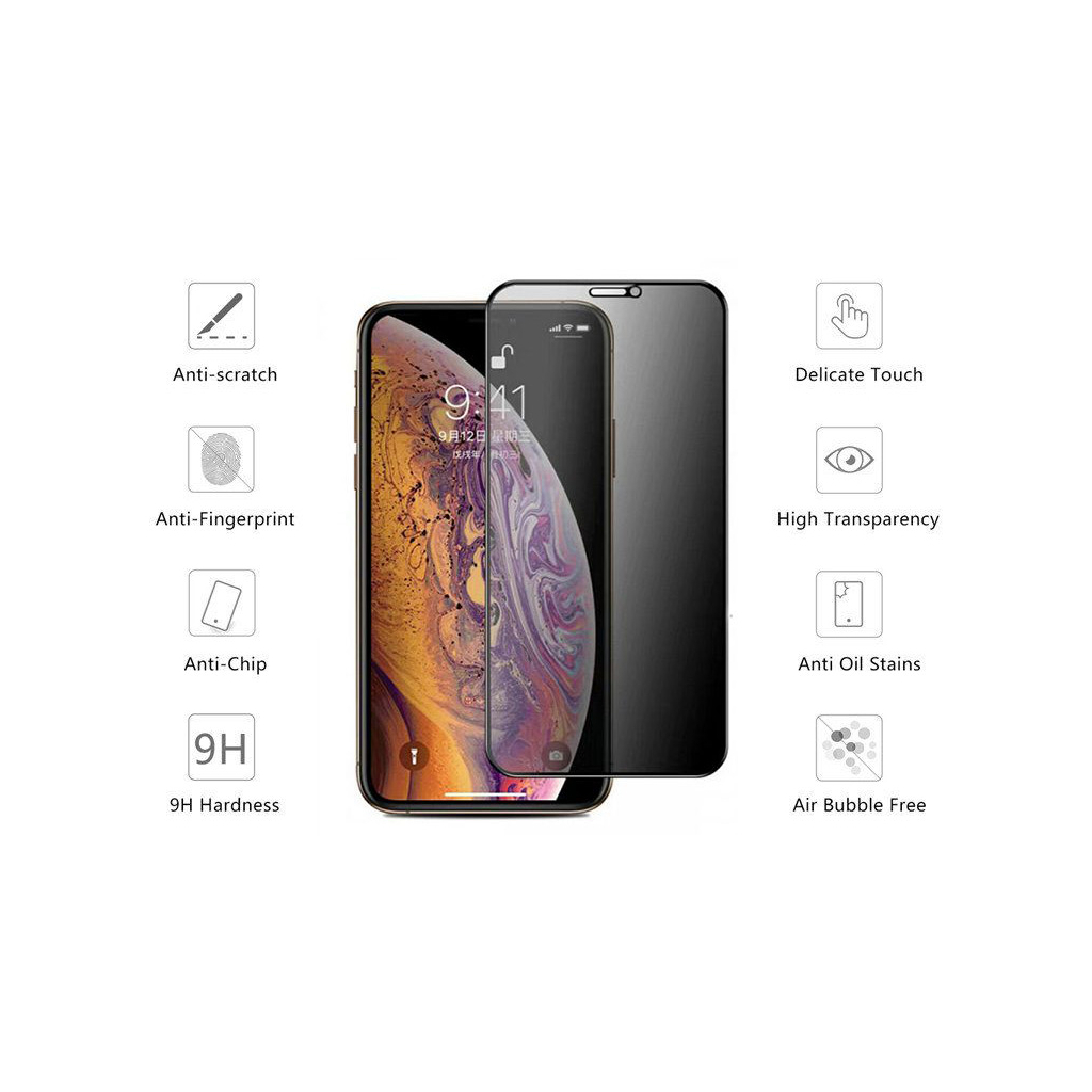 Стекло защитное Drobak Anti Spy iPhone 11 Apple (464663) - 1