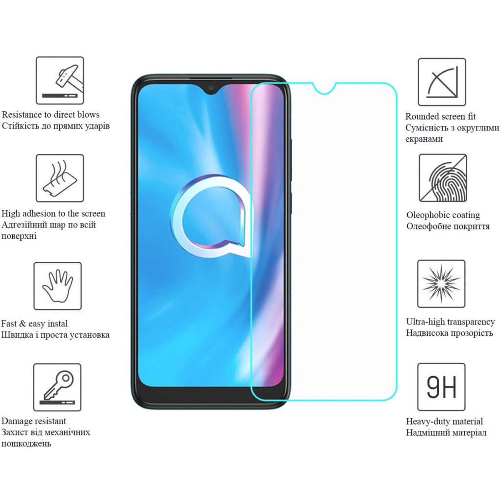 Стекло защитное Drobak Alcatel 1SE (616186) - 2