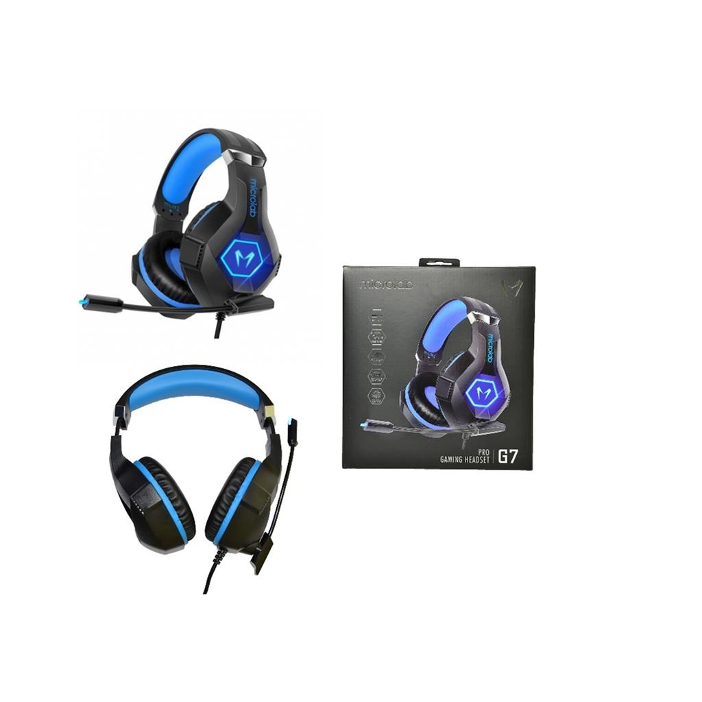 Наушники Microlab G7BB Black-Blue (G7BB) - 6