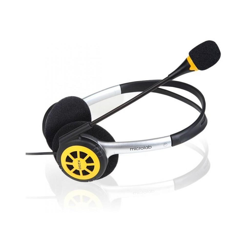 Наушники Microlab K250Y Black-Yellow (K250Y) - 2