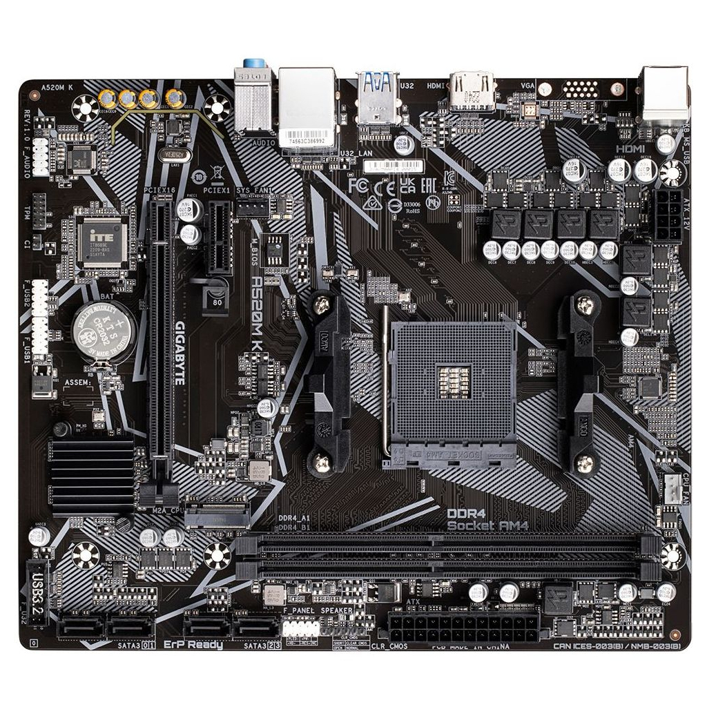 Материнская плата GIGABYTE A520M K - 4