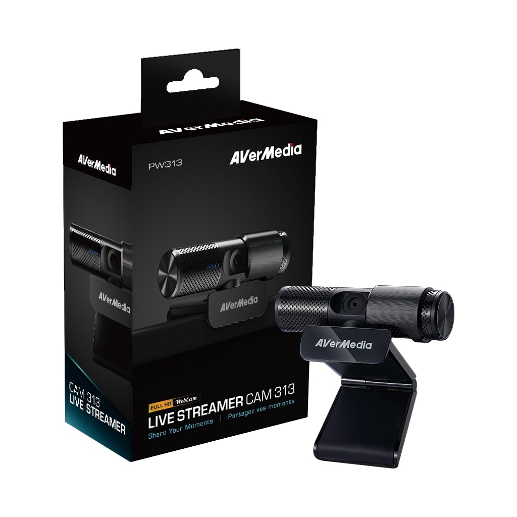Веб-камера AVerMedia Live Streamer CAM 313 Black (40AAPW313ASF) - 7