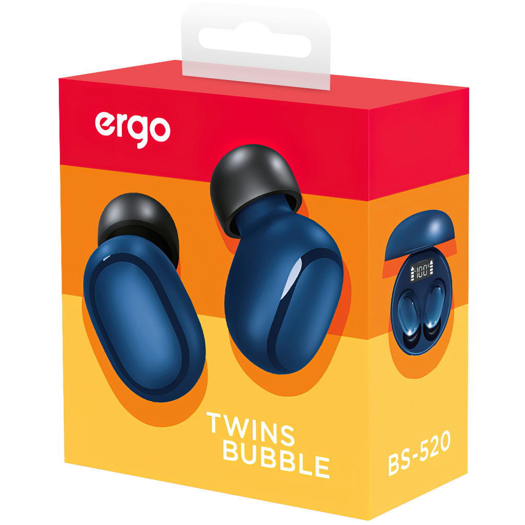 Наушники Ergo BS-520 Twins Bubble Blue (BS-520L) - 10