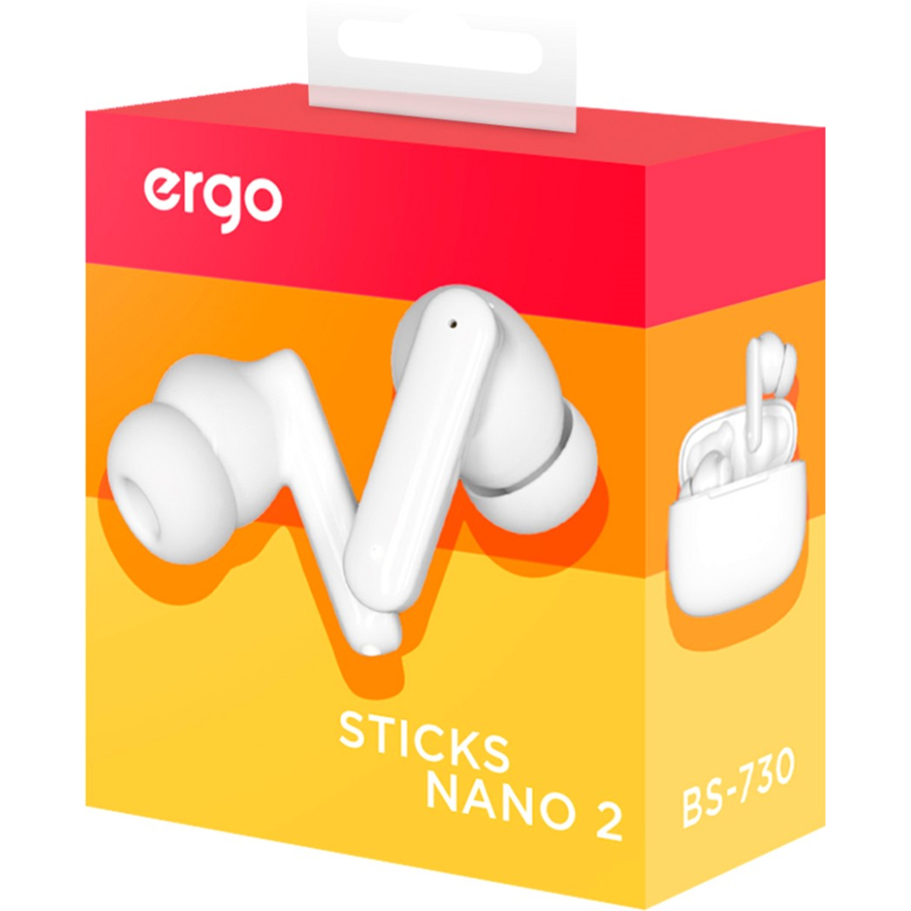 Наушники Ergo BS-730 Sticks Nano 2 White (BS-730W) - 8