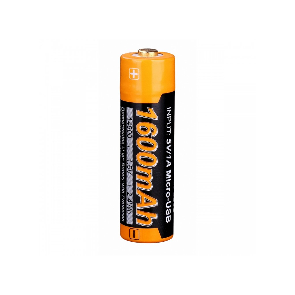 Аккумулятор Fenix 14500 micro usb зарядка (ARB-L14-1600U) - 4