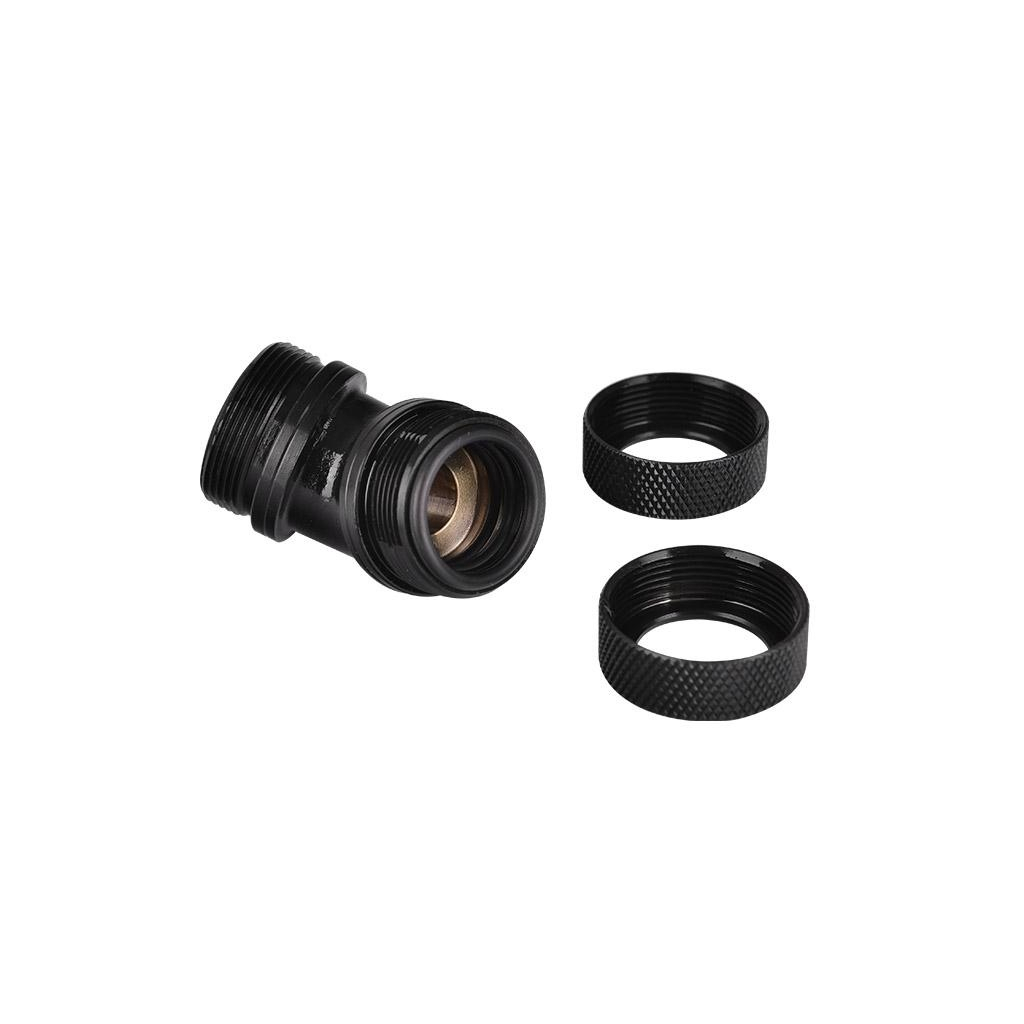 Фитинг для СВО ThermalTake Pacific G1/4 PETG Tube 45-Degree Dual Compression 16mm OD Black (CL-W098-CA00BL-A) - 1