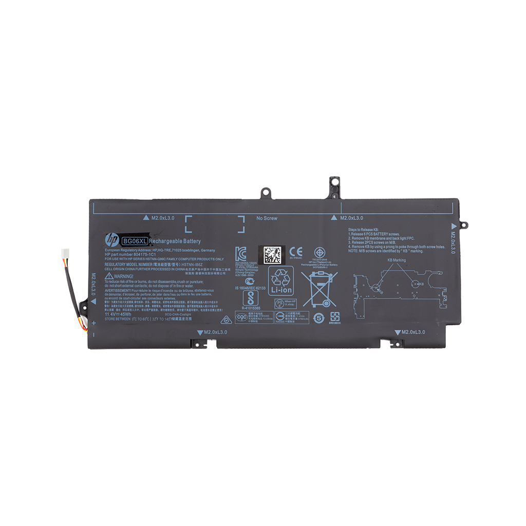Аккумулятор для ноутбука HP Folio1040 G3 (BG06XL) 11.4V 3950mAh (NB461950)