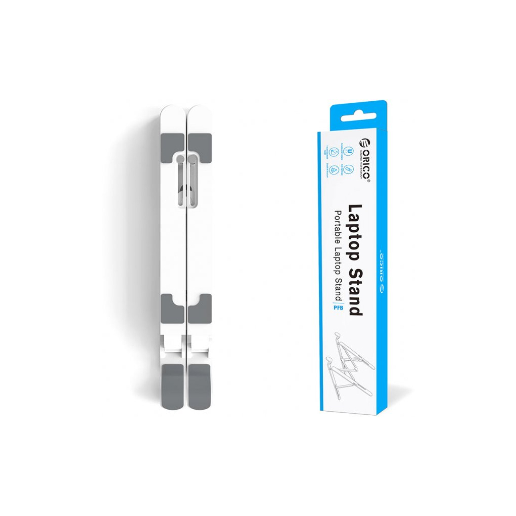 Подставка для ноутбука Orico 11-17", 7 position (15°-45°) plastic white (HS081829) - 3 Подставка для ноутбука Orico 11-17", 7 position (15°-45°) plastic white (HS081829) - 3