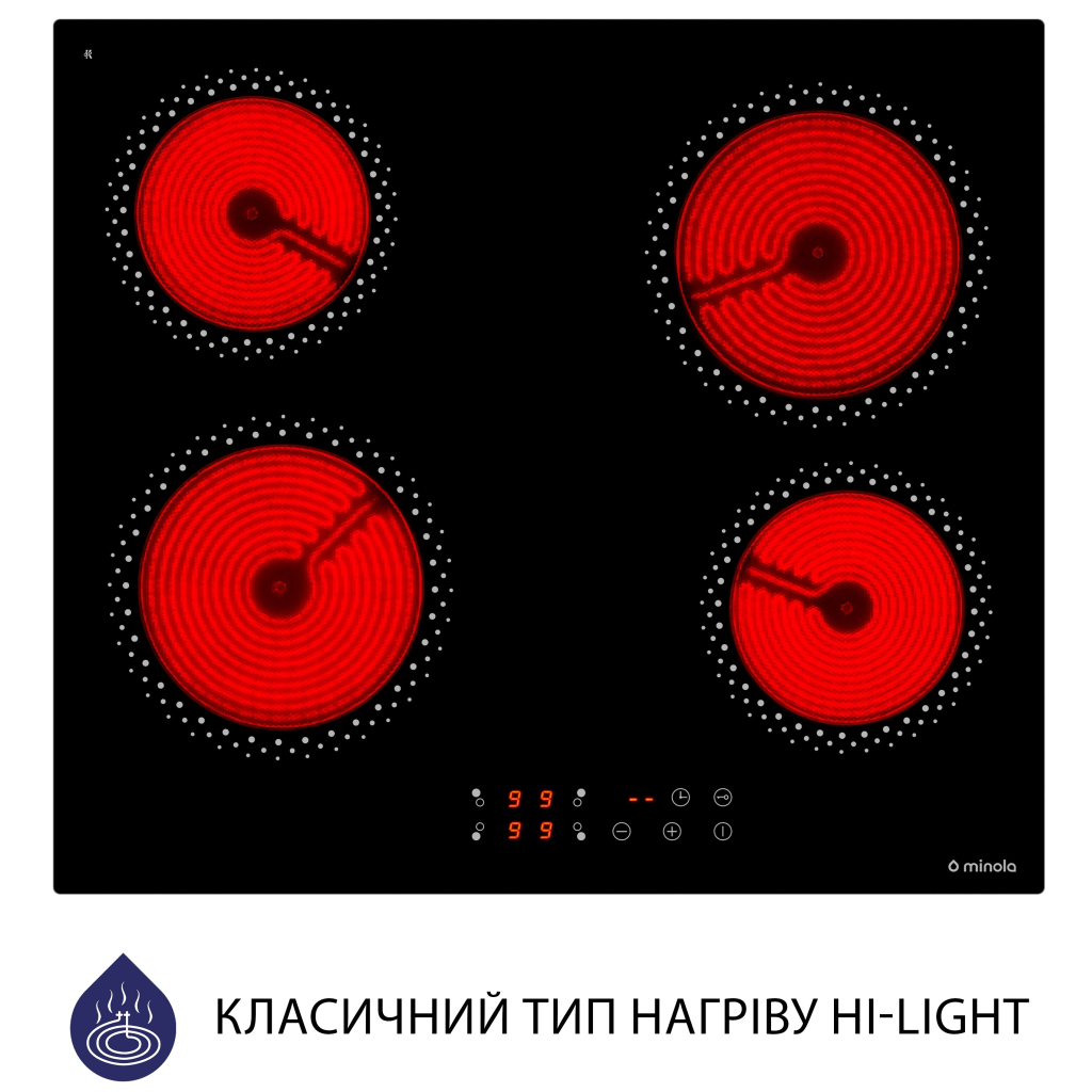 Варочная поверхность Minola MVH 6030 KBL - 1
