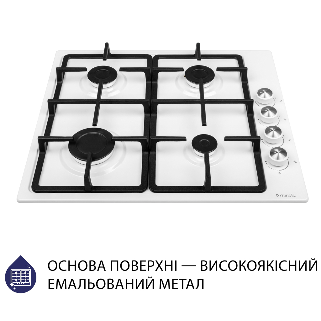 Варочная поверхность Minola MGM 615204 WH - 1