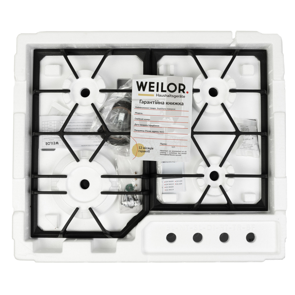 Варочная поверхность Weilor GM 604 WH - 8 Варочная поверхность Weilor GM 604 WH - 8