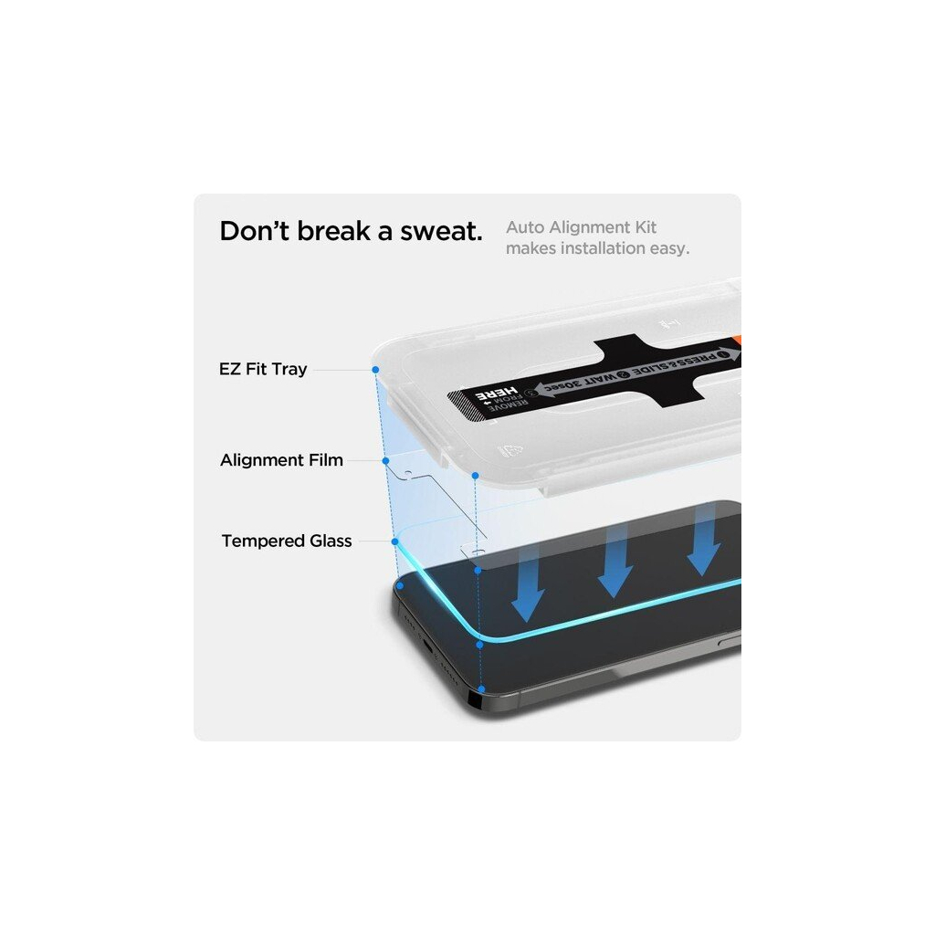 Стекло защитное Spigen Apple Iphone 14 Plus/13 Pro Max tR EZ Fit Transparency Sensor (AGL03375) - 7