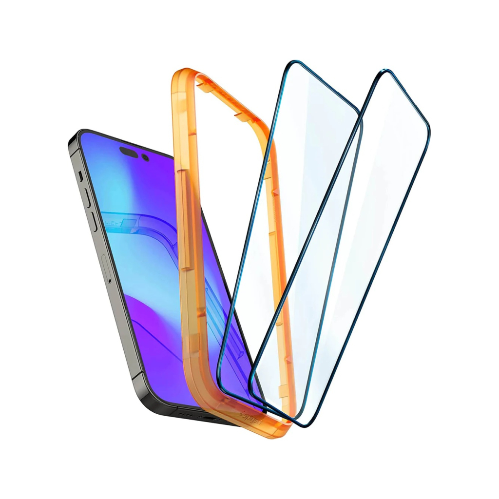 Стекло защитное Spigen Apple Iphone 14 Pro Glas tR Align Master FC (2 Pack), Black (AGL05216) - 1