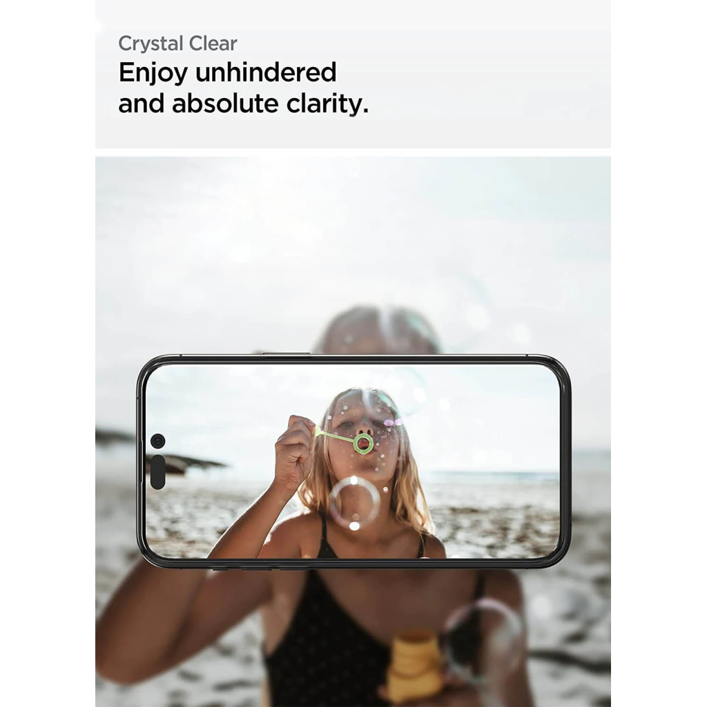 Стекло защитное Spigen Apple Iphone 14 Pro Glas tR Align Master FC (2 Pack), Black (AGL05216) - 6