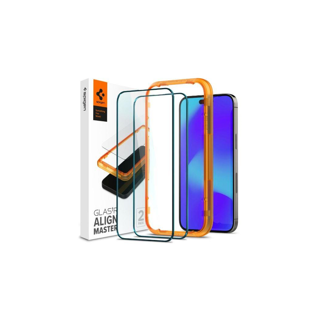 Стекло защитное Spigen Apple Iphone 14 Pro Glas tR Align Master FC (2 Pack), Black (AGL05216)