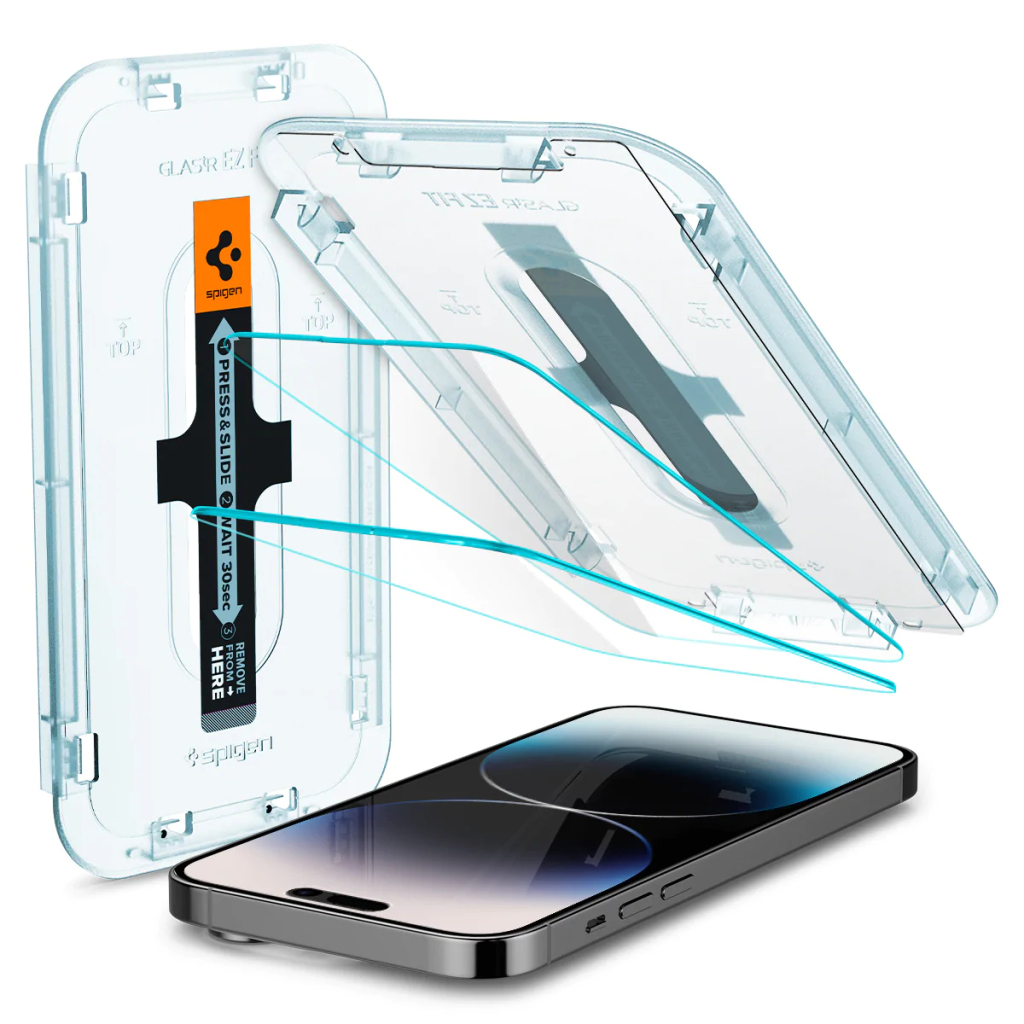 Стекло защитное Spigen Apple Iphone 14 Pro Glas tR EZ Fit (2 Pack), Clear (AGL05214)