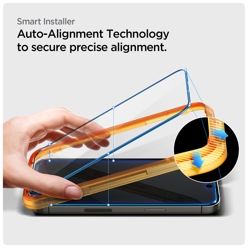 Стекло защитное Spigen Apple Iphone 14 Pro Max Glas tR Align Master FC (2 Pack), Blac (AGL05204) - 2