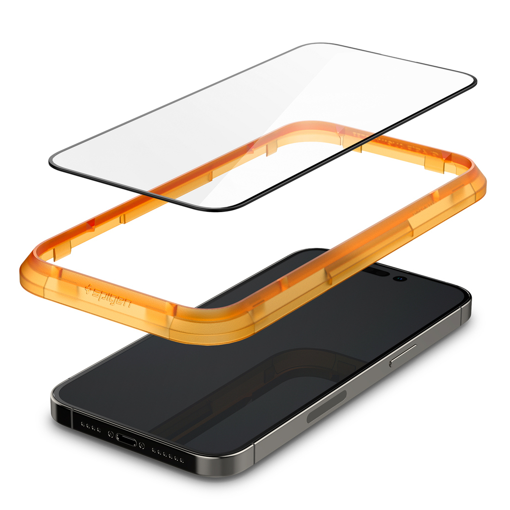 Стекло защитное Spigen Apple Iphone 14 Pro Max Glas tR Align Master FC (2 Pack), Blac (AGL05204) - 10