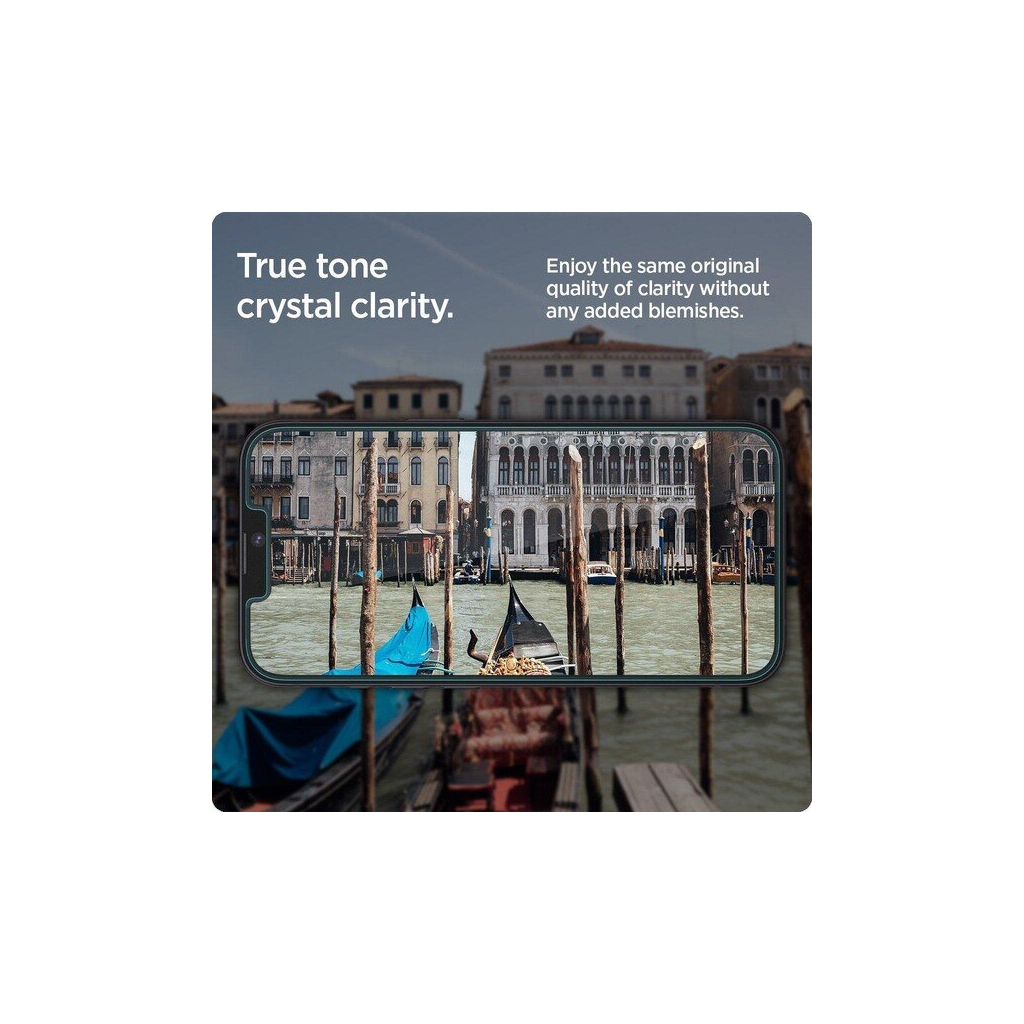 Стекло защитное Spigen Apple Iphone 14/13 Pro/13 tR EZ Fit Transparency Sensor Open ( (AGL03385) - 7