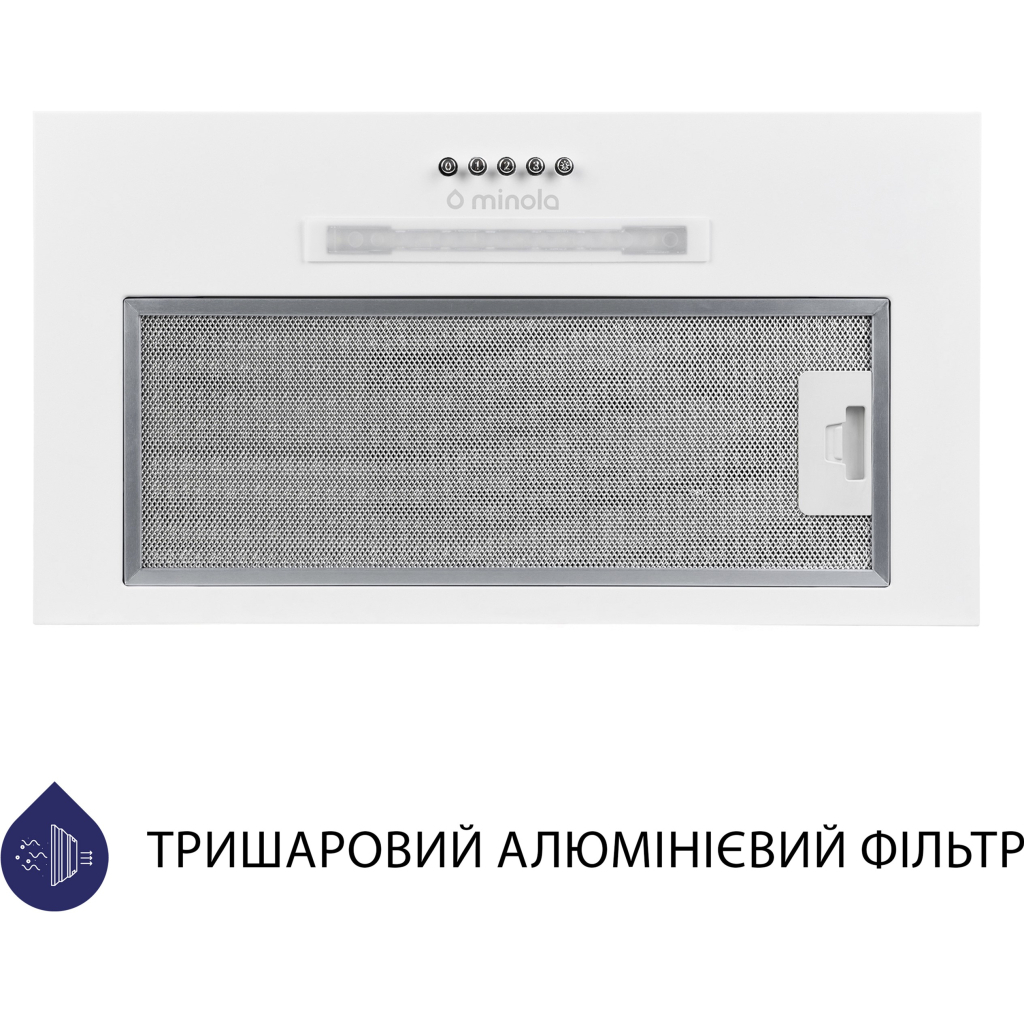Вытяжка кухонная Minola HBI 5223 WH 700 LED - 1