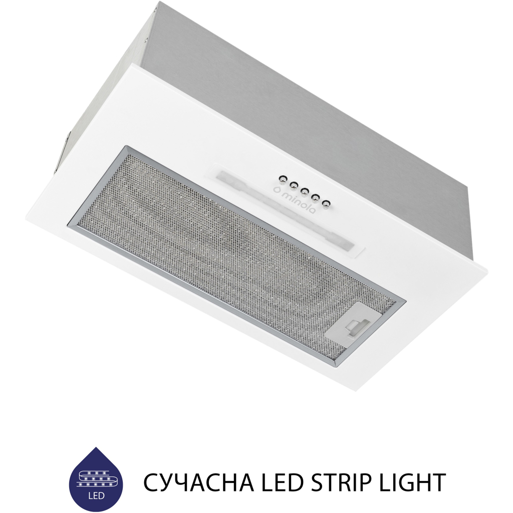 Вытяжка кухонная Minola HBI 5223 WH 700 LED - 3