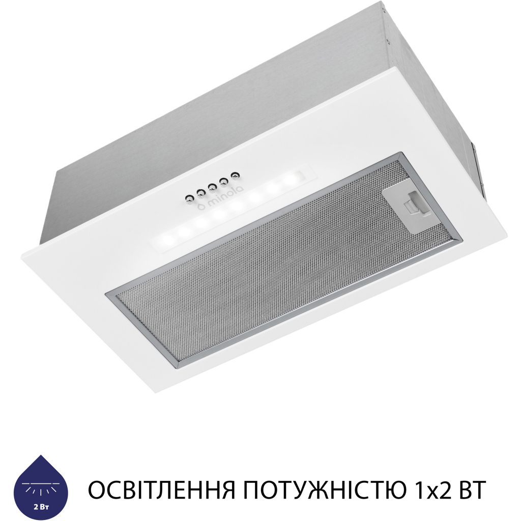 Вытяжка кухонная Minola HBI 5223 WH 700 LED - 4