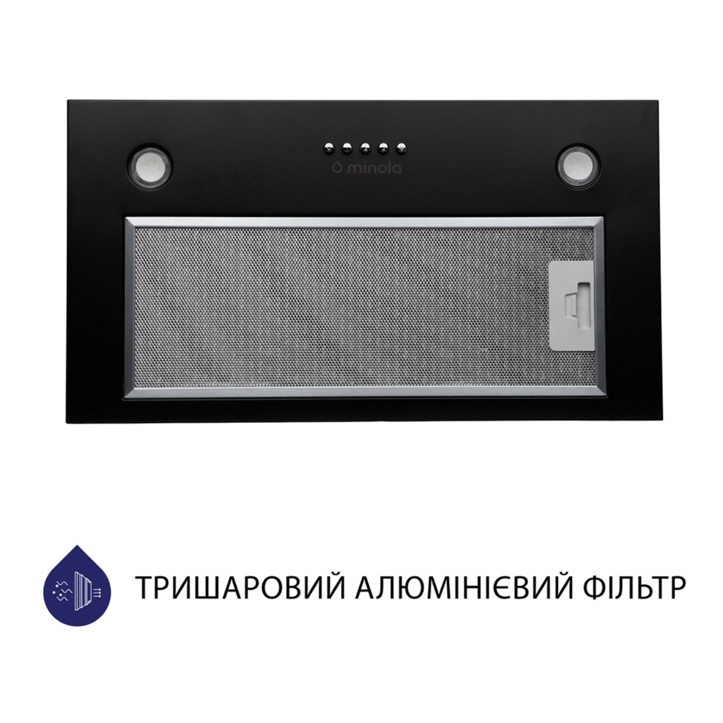 Вытяжка кухонная Minola HBI 5227 BL 700 LED - 1