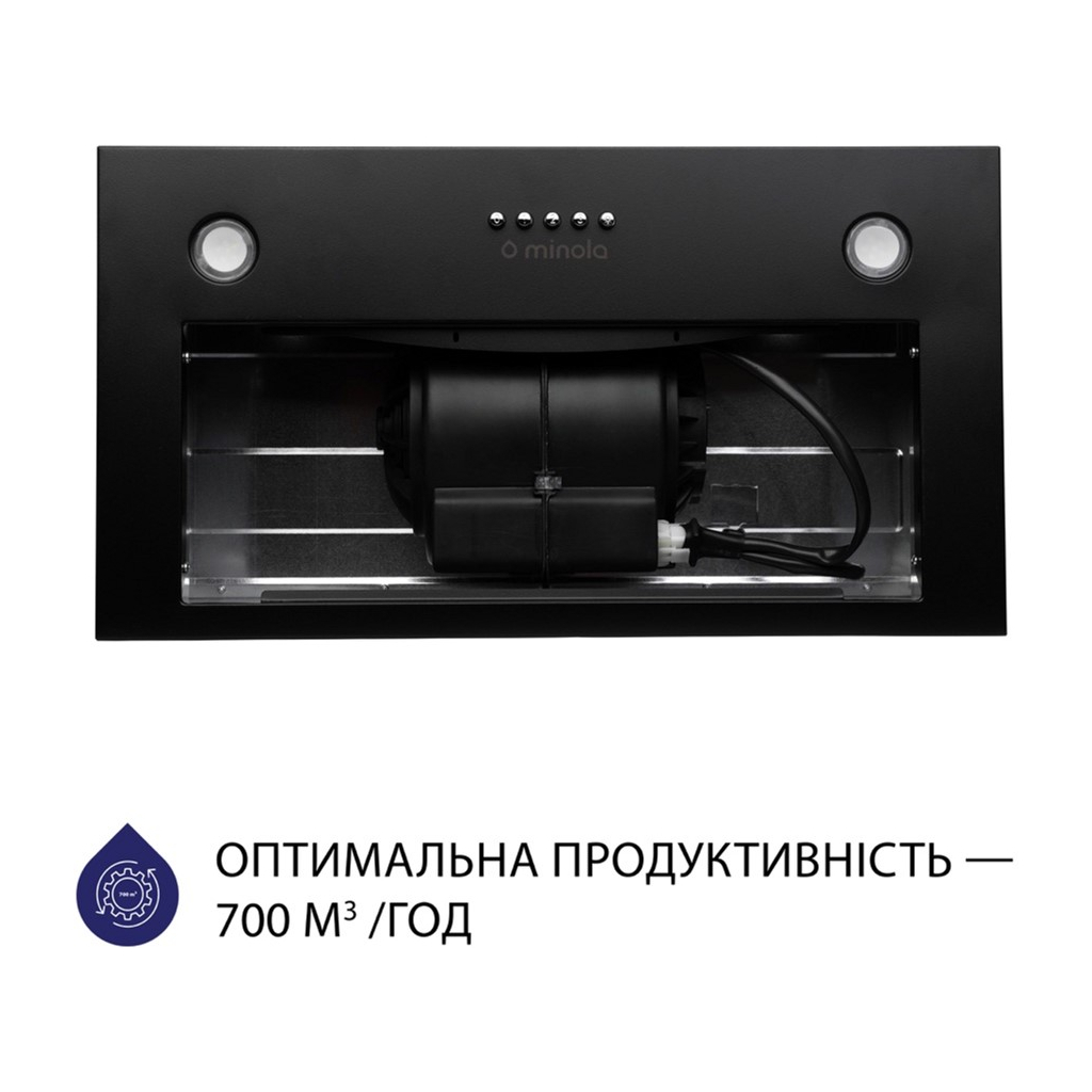 Вытяжка кухонная Minola HBI 5227 BL 700 LED - 2