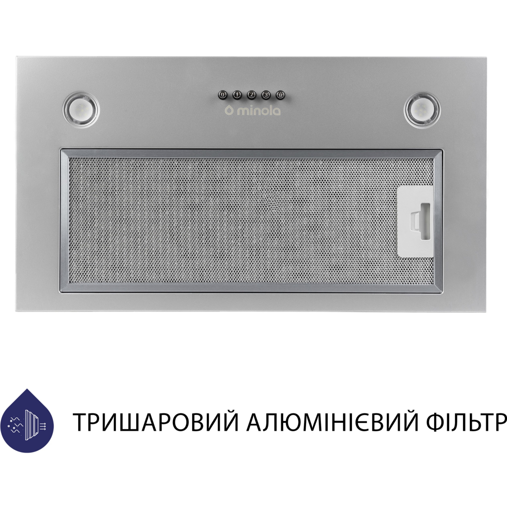 Вытяжка кухонная Minola HBI 5227 GR 700 LED - 1
