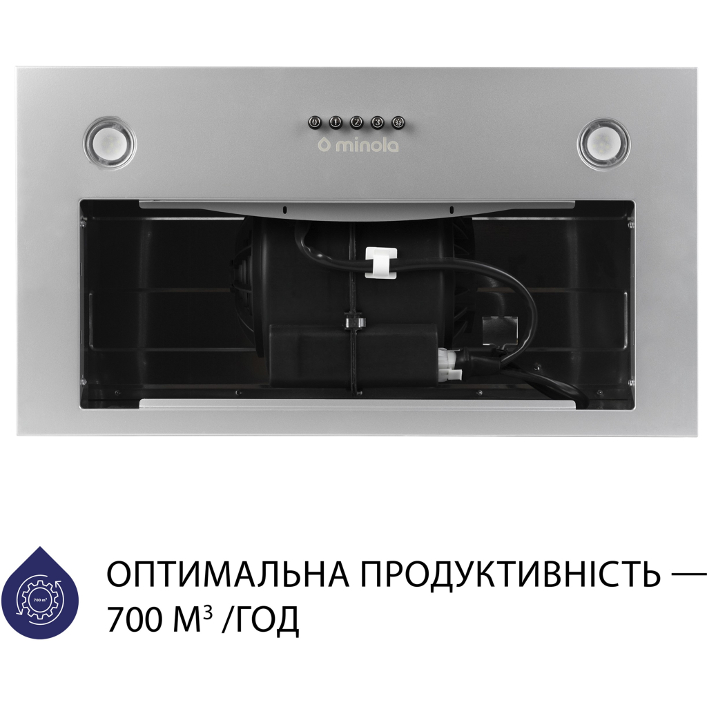 Вытяжка кухонная Minola HBI 5227 GR 700 LED - 2