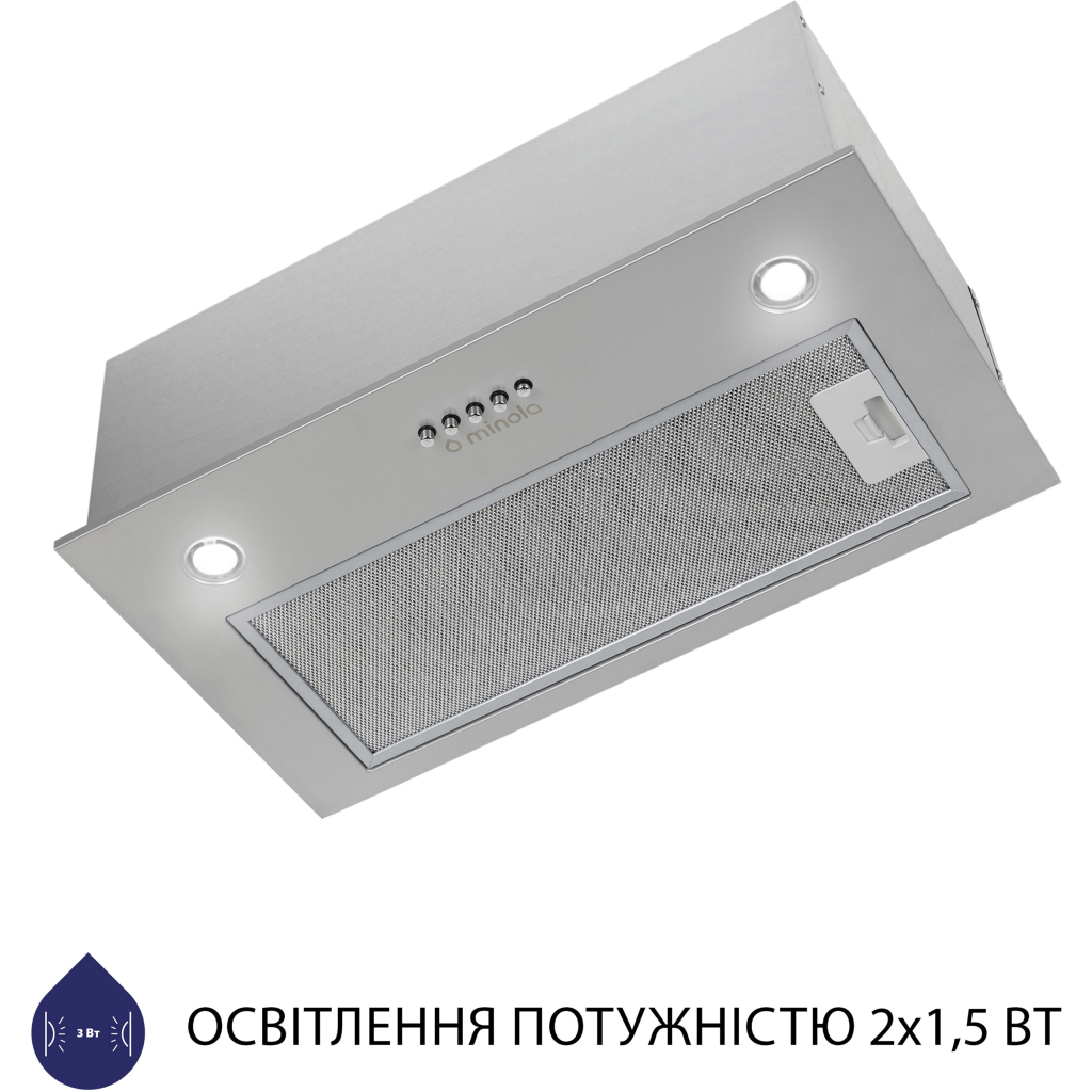 Вытяжка кухонная Minola HBI 5227 GR 700 LED - 4