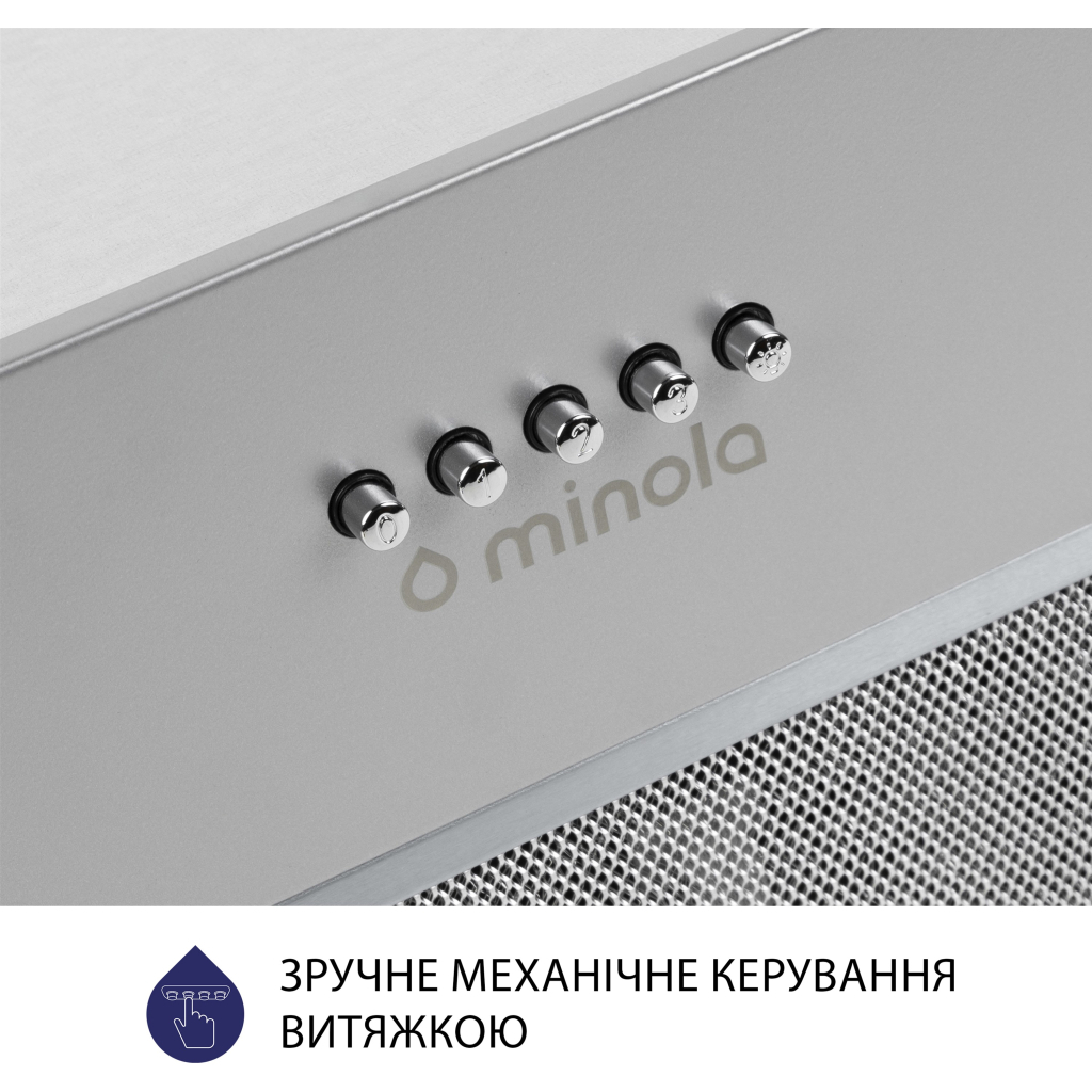 Вытяжка кухонная Minola HBI 5227 GR 700 LED - 5