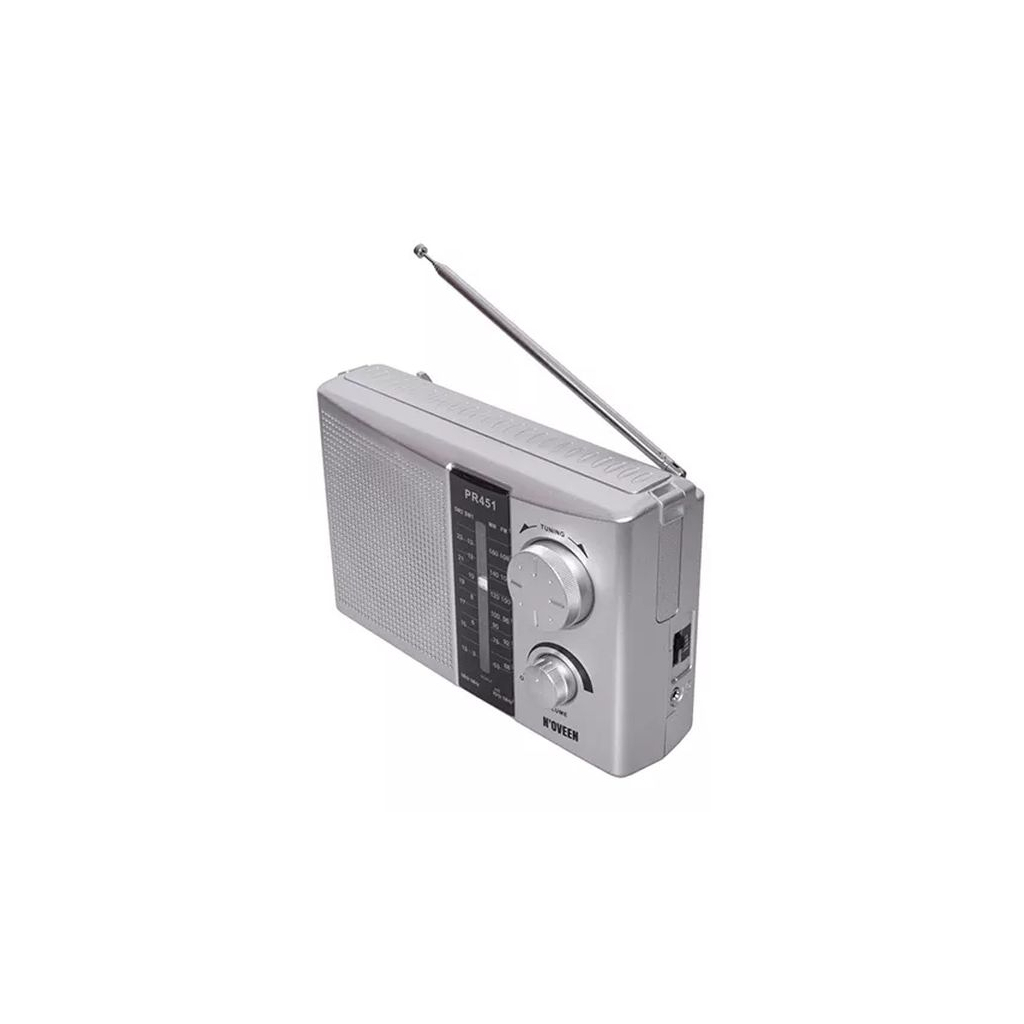 Портативный радиоприемник N'oveen PR451 Silver (RL072909) - 1 Портативный радиоприемник N'oveen PR451 Silver (RL072909) - 1